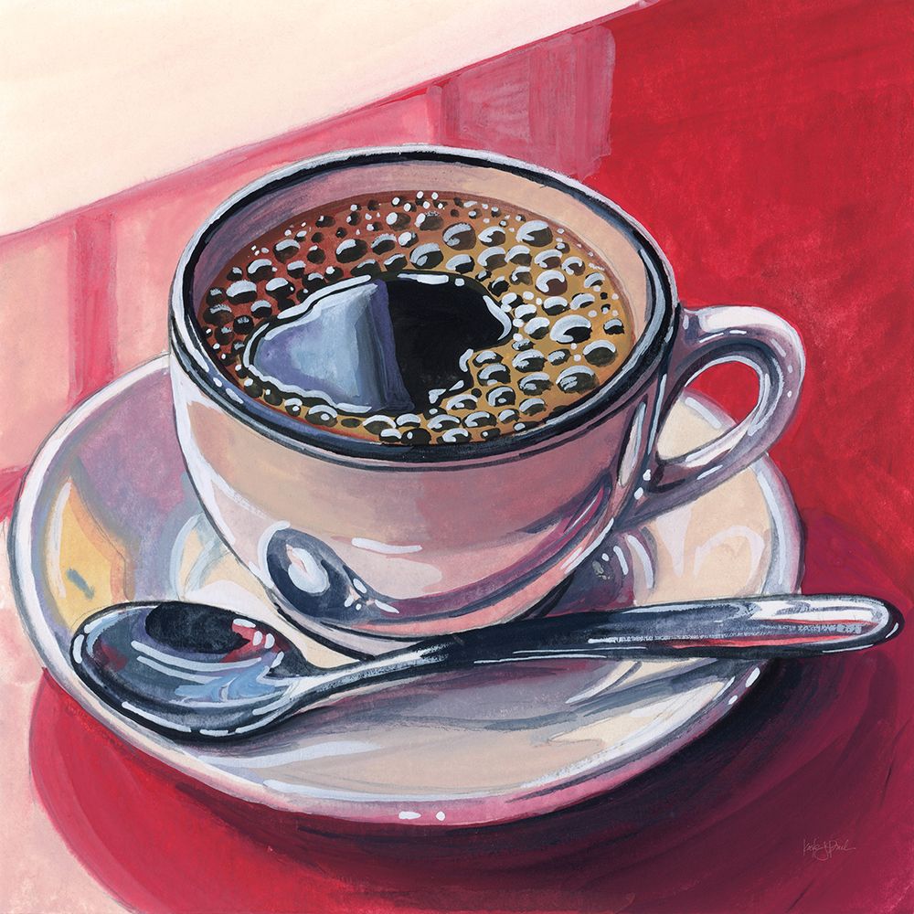 Black Coffee On A Counter