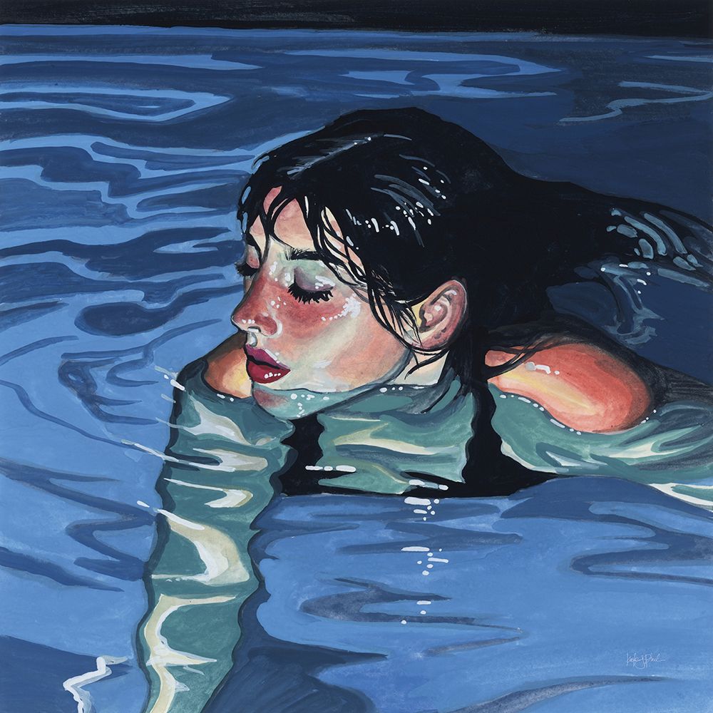 Swimming in Evening Glow
