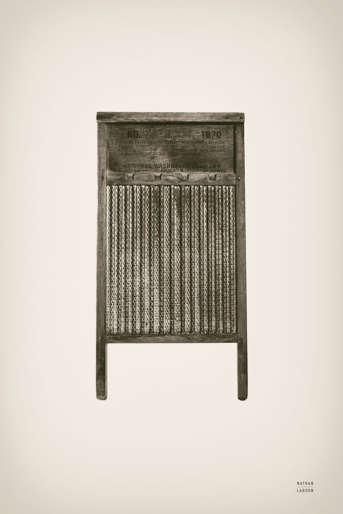 Laundry Washboard Sepia