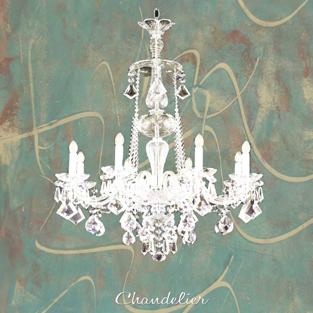 Chandelier aqua