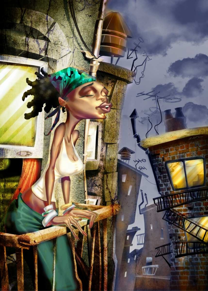 Girl on the Balcony -2