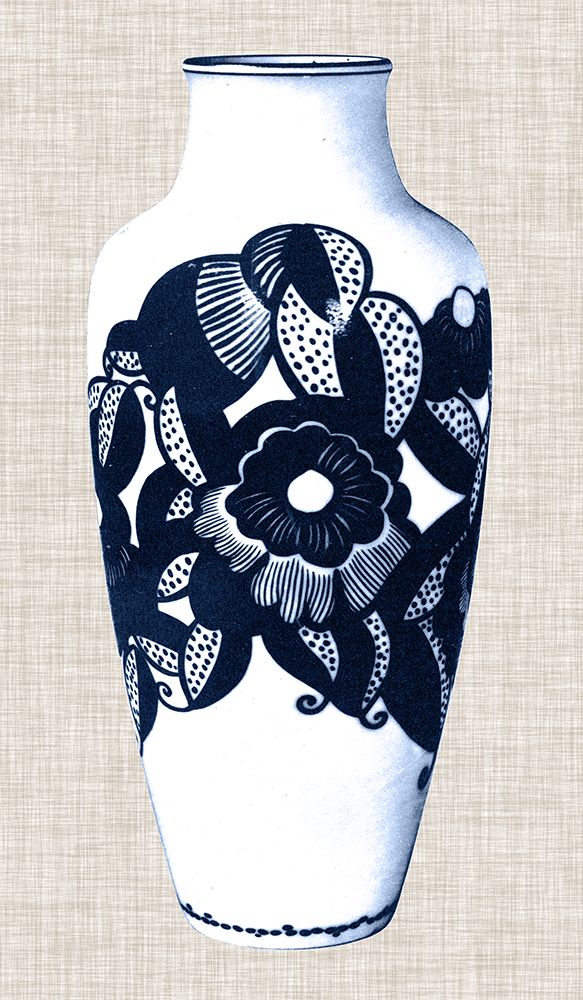 Blue And White Vase III