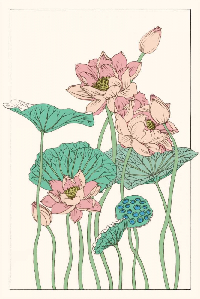 Botanical Gloriosa Lotus I