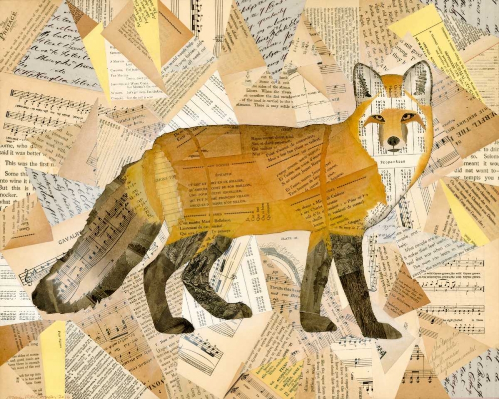 Red Fox Collage I