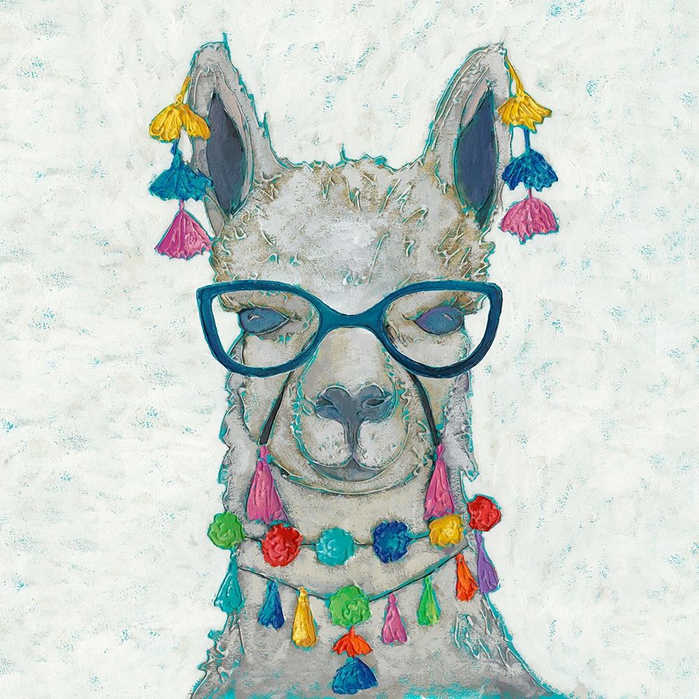 Llama Love with Glasses II
