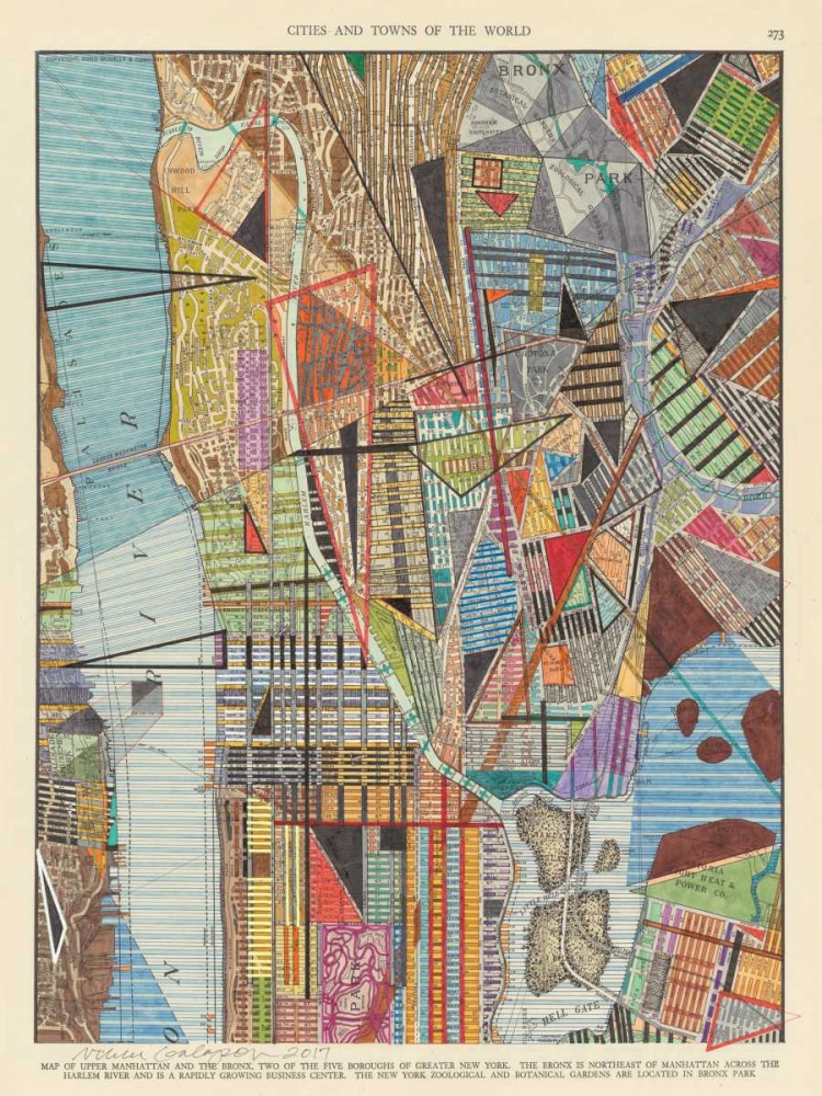 Modern Map of New York I