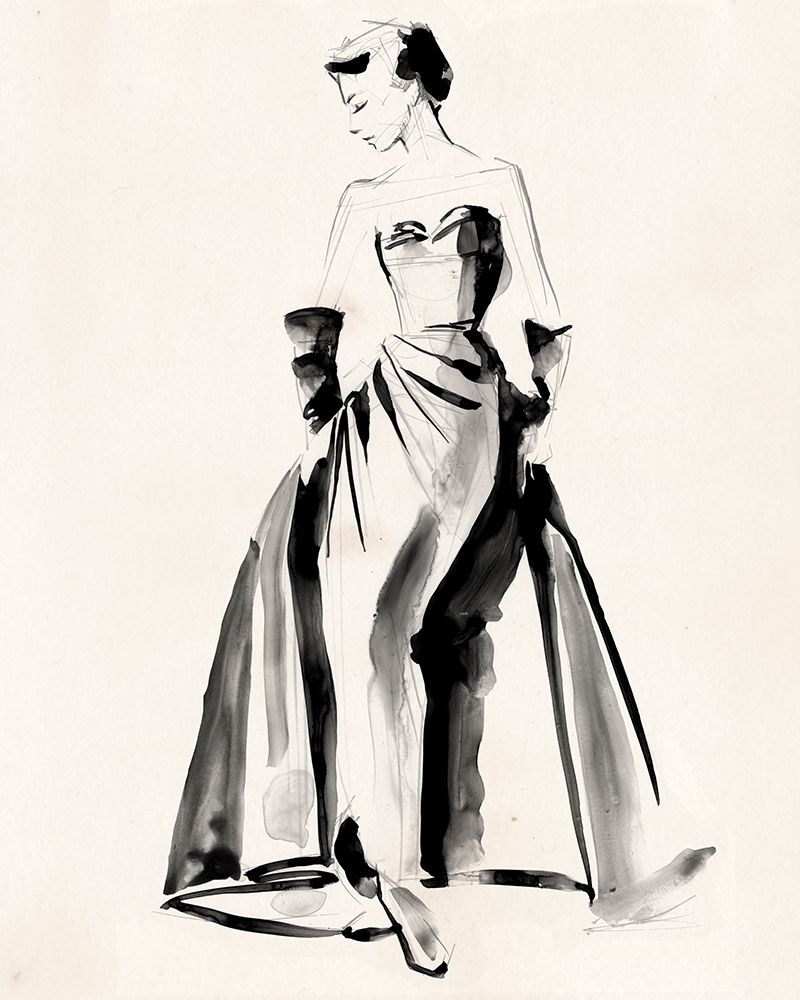 Vintage Costume Sketch I