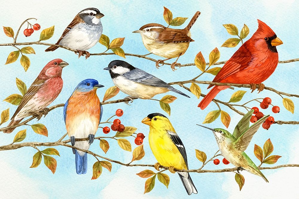 Birds and Berries V