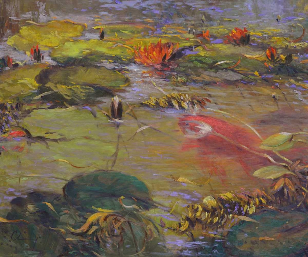Koi and Lilies I