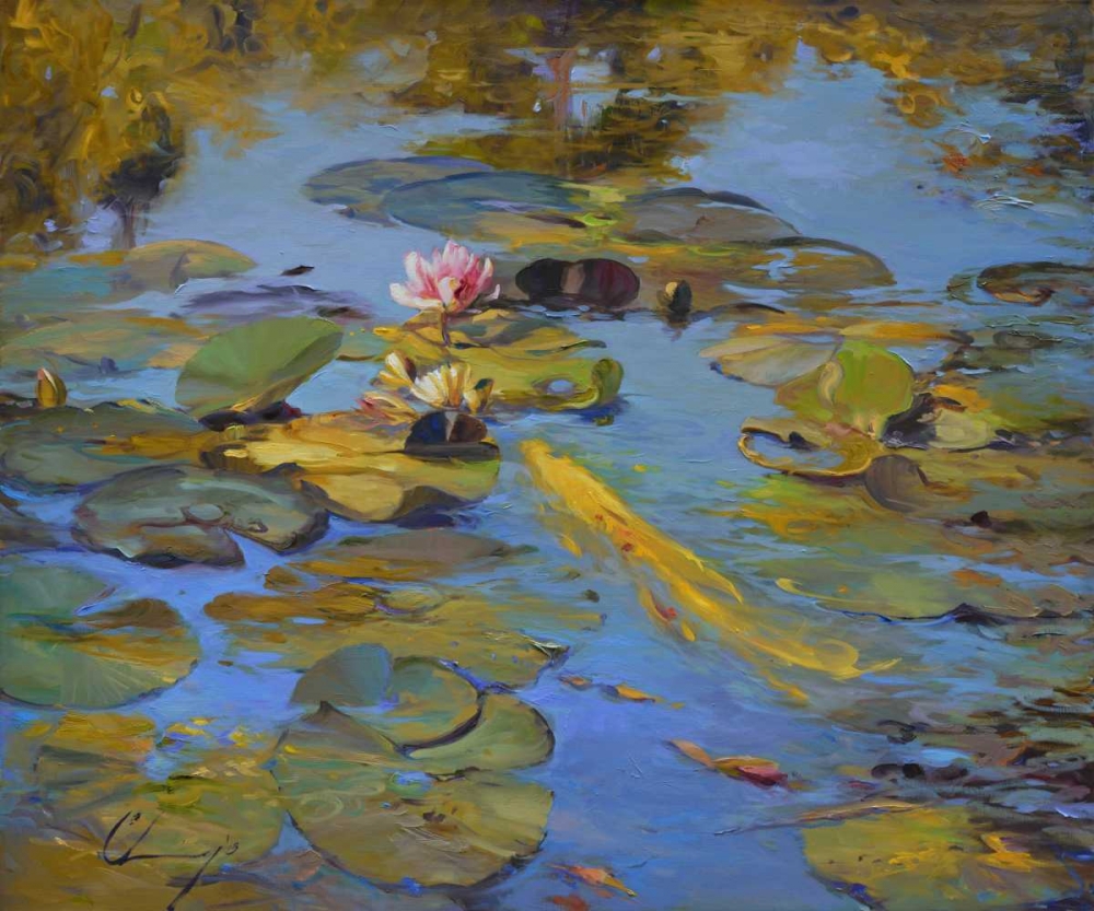 Koi and Lilies II