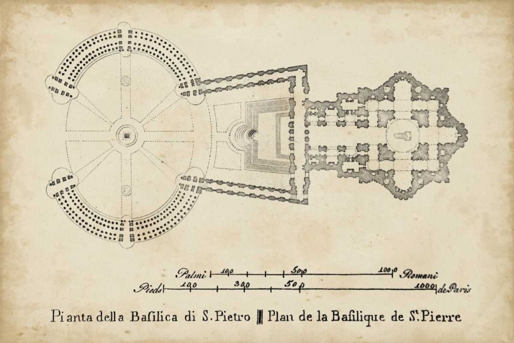 Plan for St. Peters Basilica
