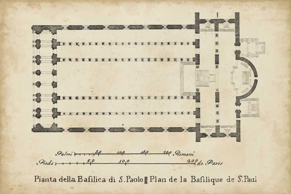 Plan for the Basilica at St. Pauls