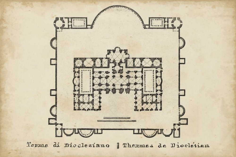 Plan for the Baths of Diocletian