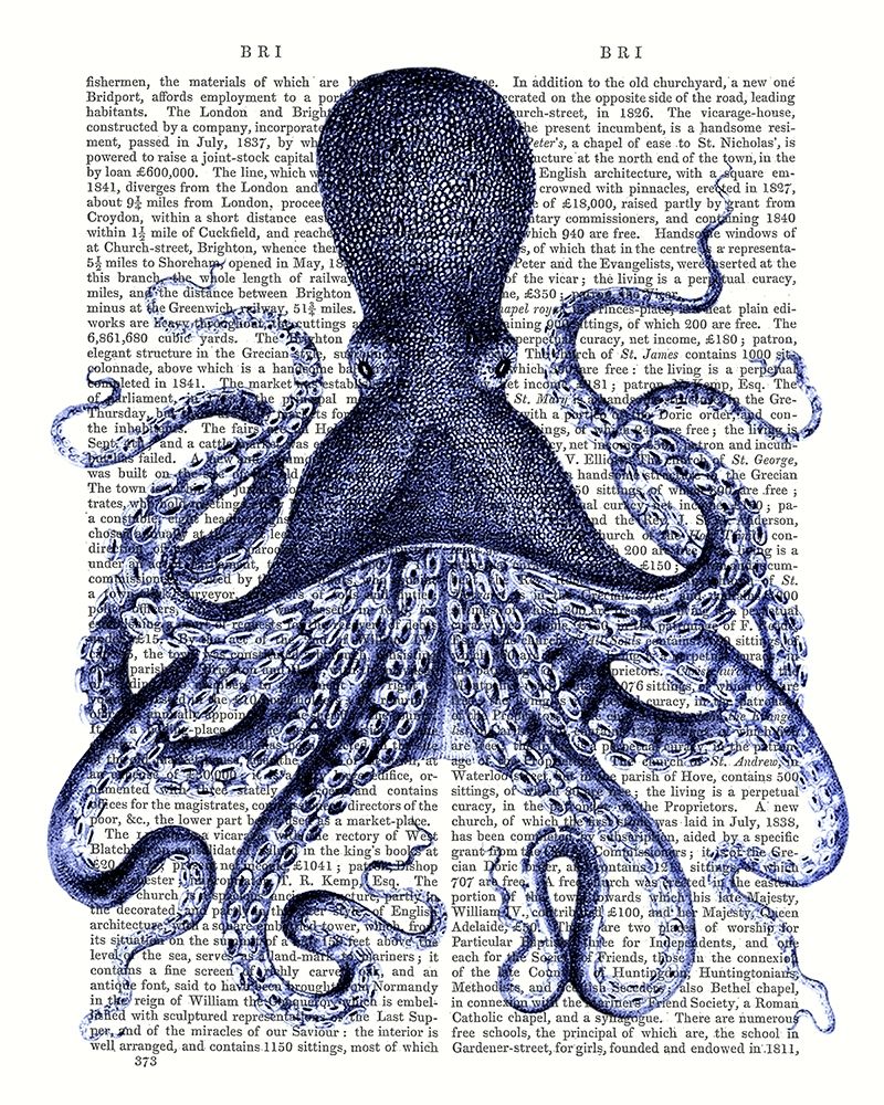 Custom Blue Octopus 3 (ASH)
