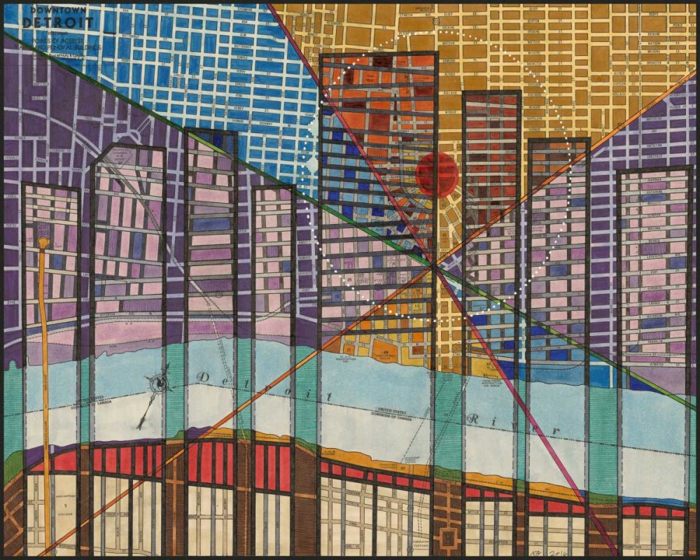 Modern Map of Detroit