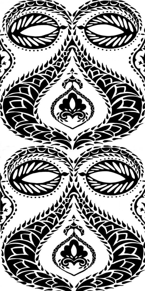 BandW Arabesque Panels I