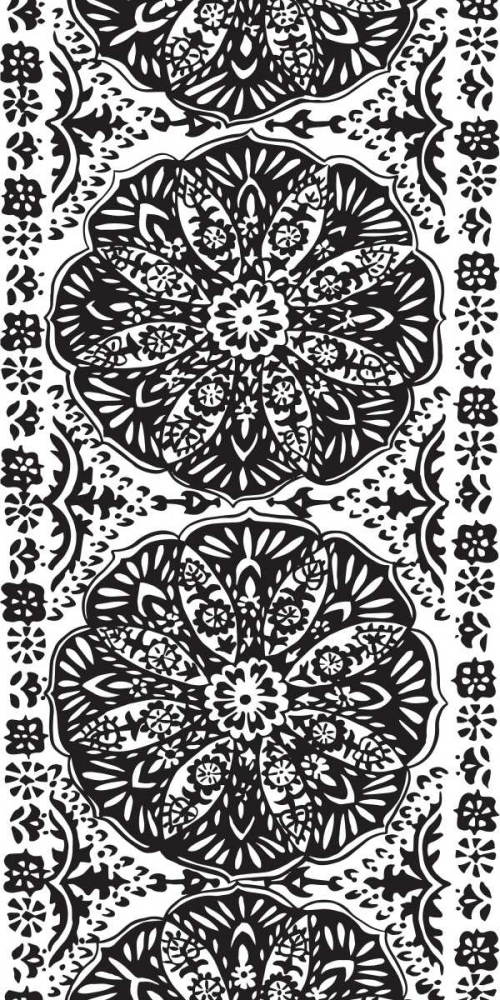 BandW Arabesque Panels III