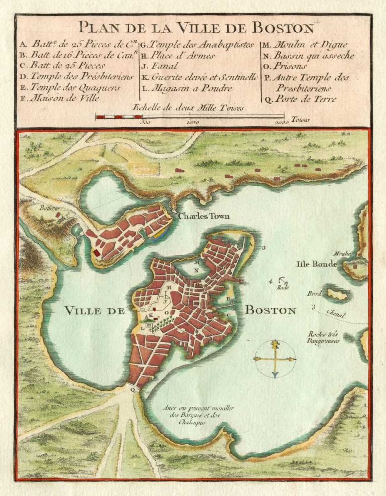 Petite Map of the City of Boston