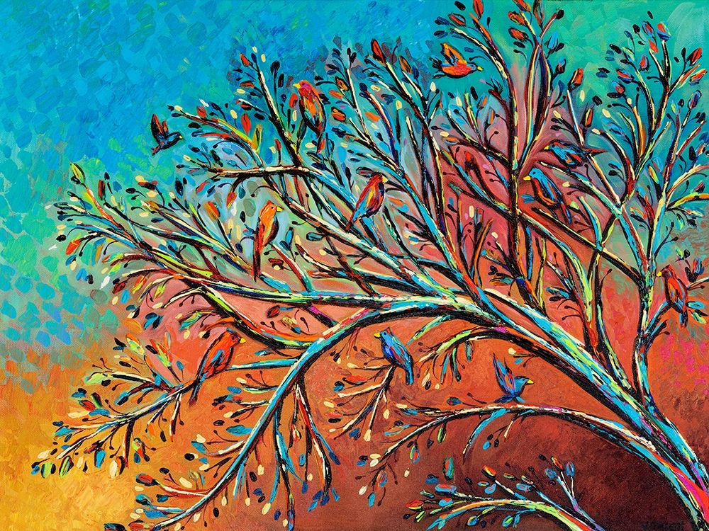 Sunrise Treetop Birds I
