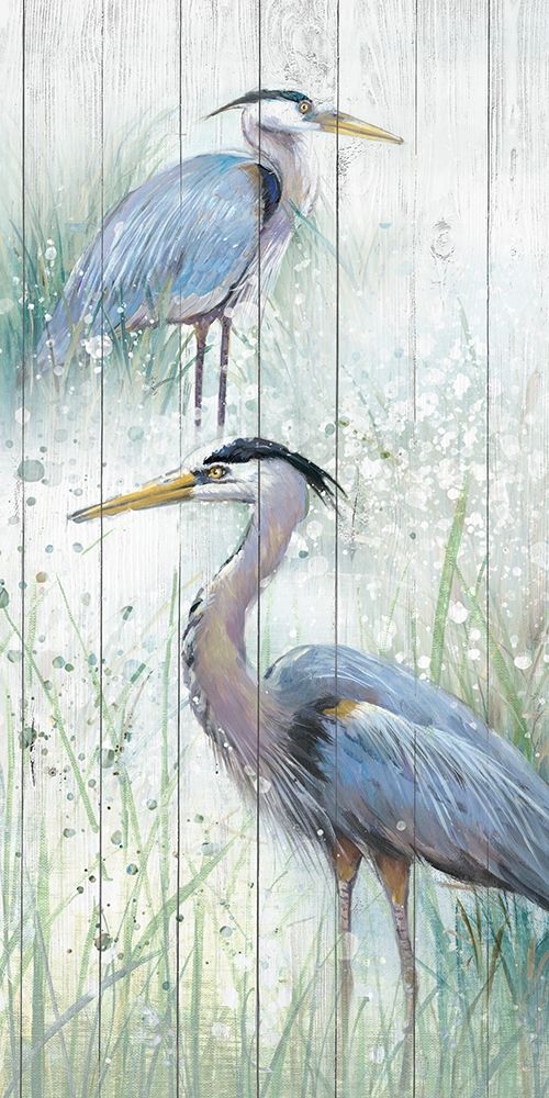 Seaside Heron Pair II
