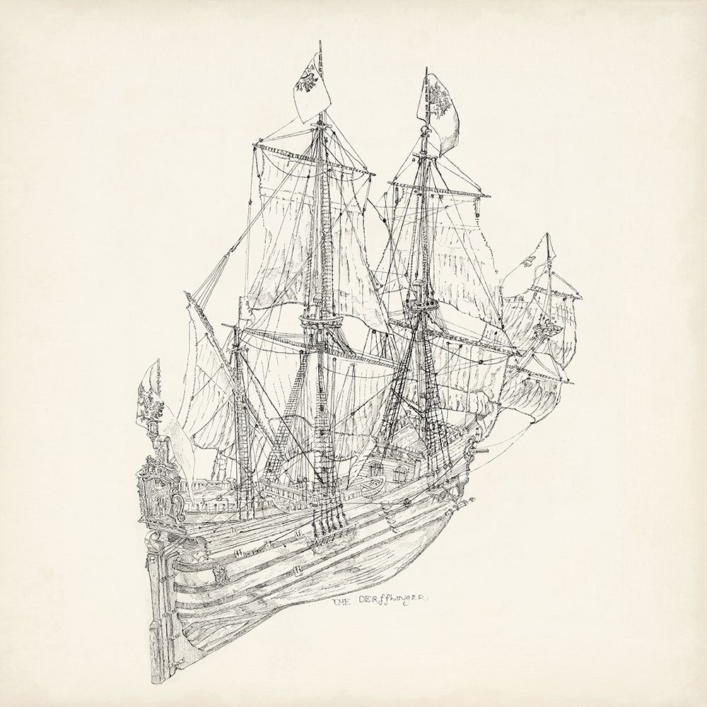 Antique Ship Sketch III