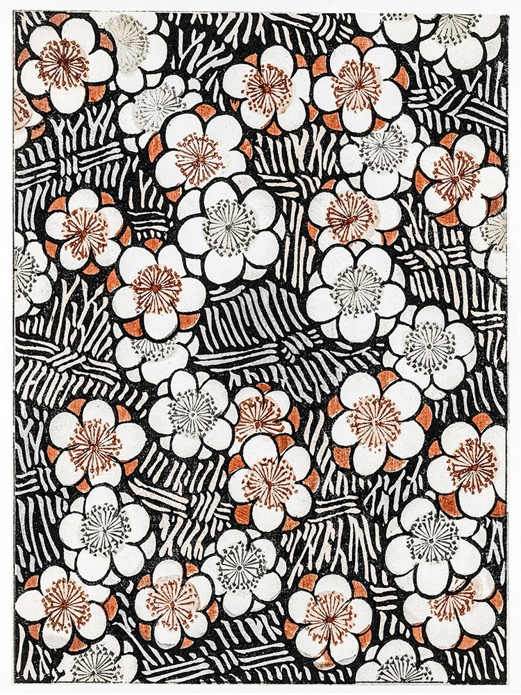 Vintage Woodblock Screen I