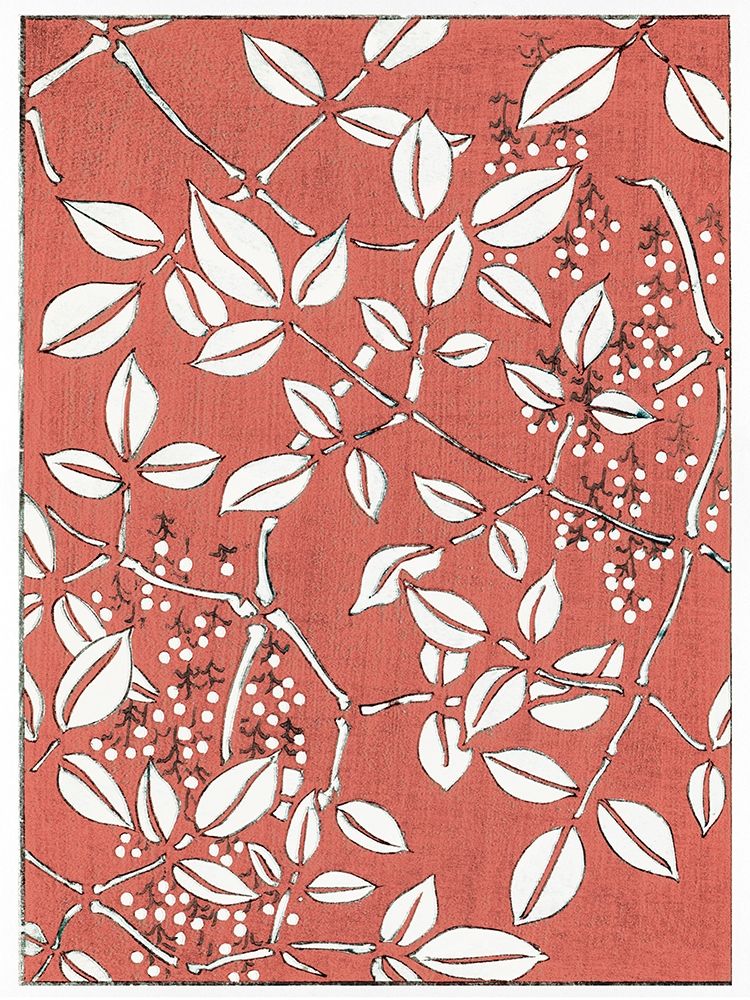 Vintage Woodblock Screen II