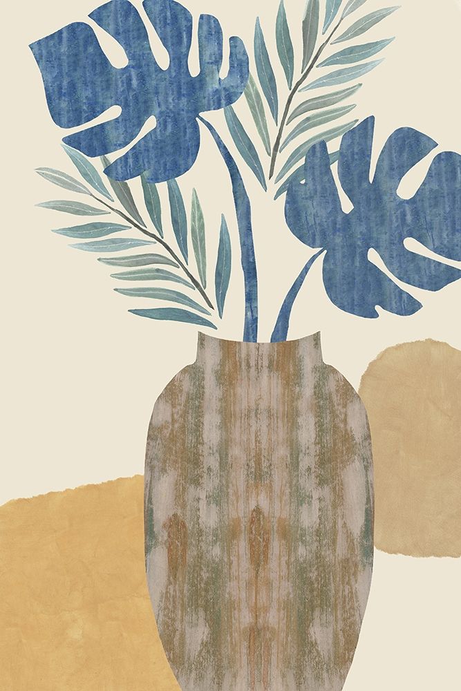 Indigo Yellow Still Life I