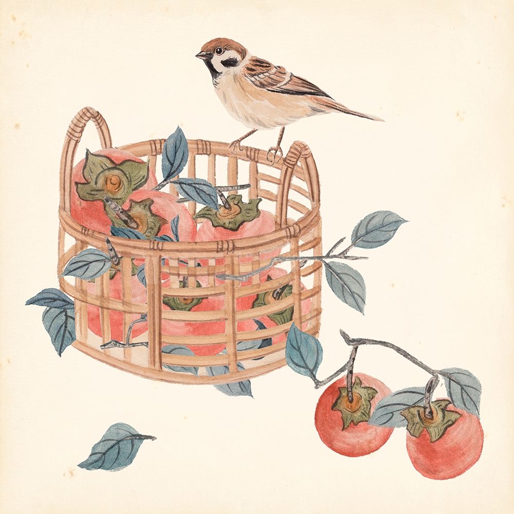 Basket with Fruit IV