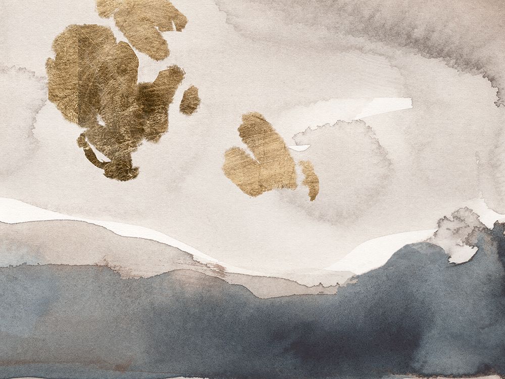 Watercolor with Gold IV