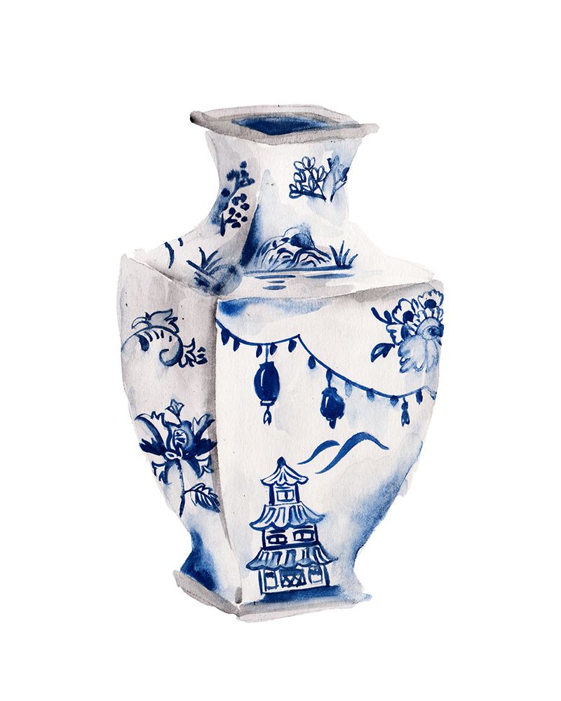 Indigo Vase III