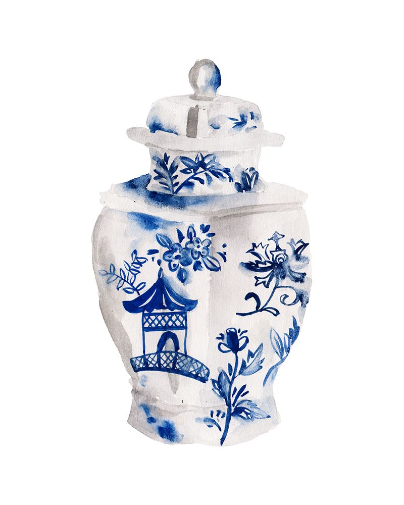 Indigo Vase IV