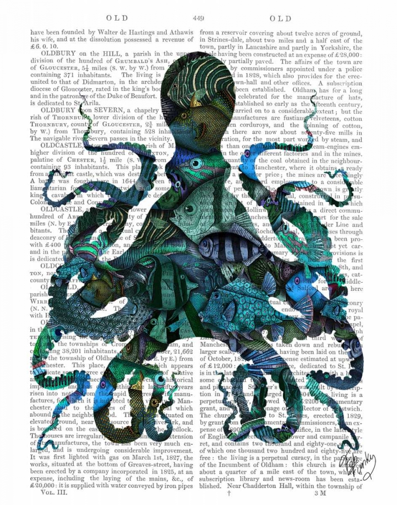 Fishy Blue Octopus