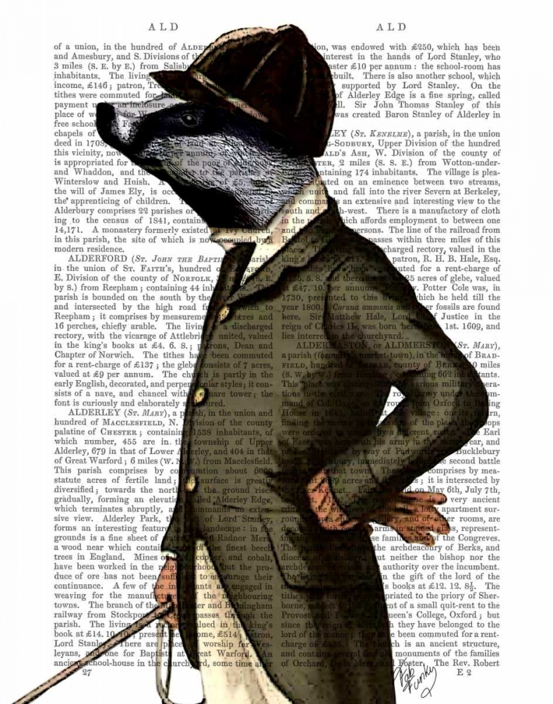 Badger The Rider Portrait