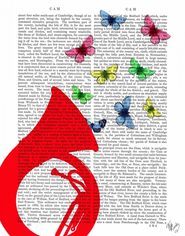 Tuba with Butterflies