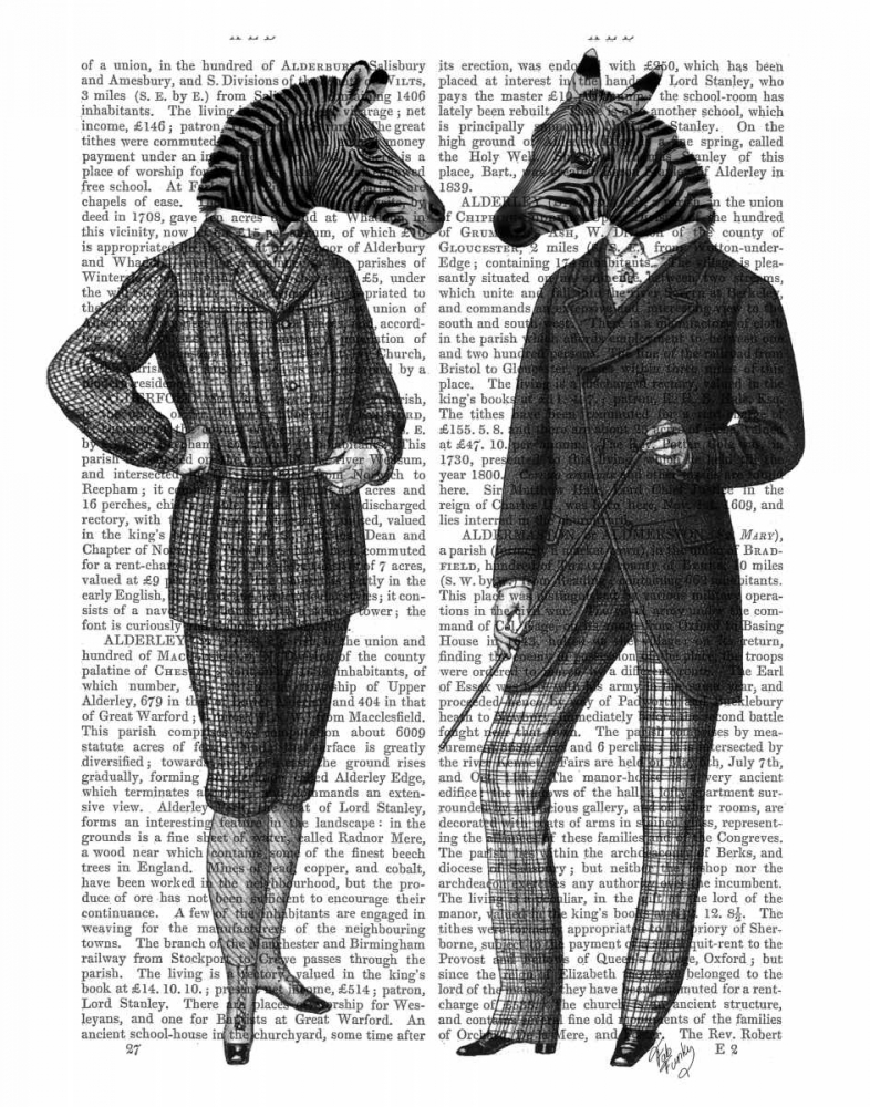 Two Zebra Gentlemen