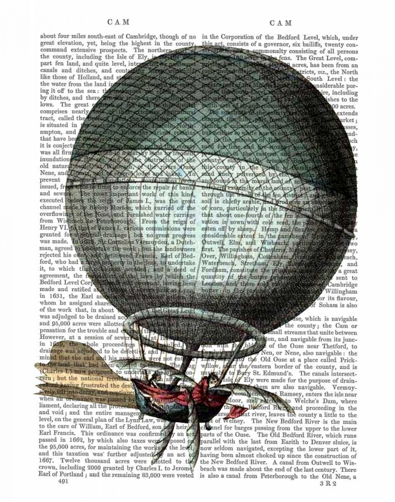 Blanchard Vintage Hot Air Balloon