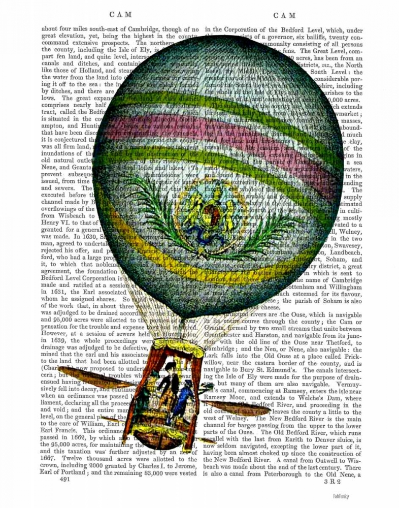 Light Blue Hot Air Balloon