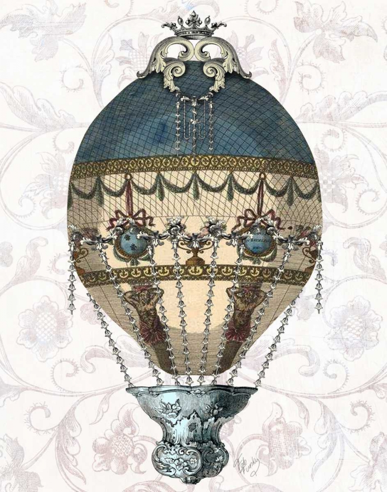 Baroque Balloon Blue and Cream