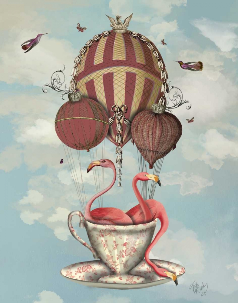 Flamingos in Teacup