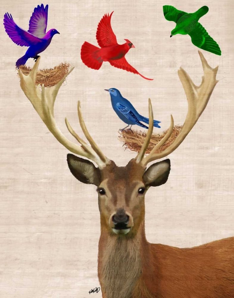 Deer and Birds Nests