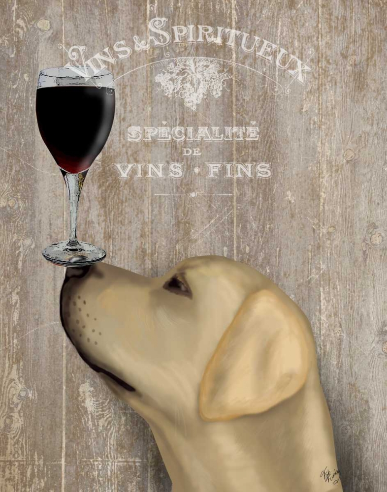 Dog Au Vin Yellow Labrador