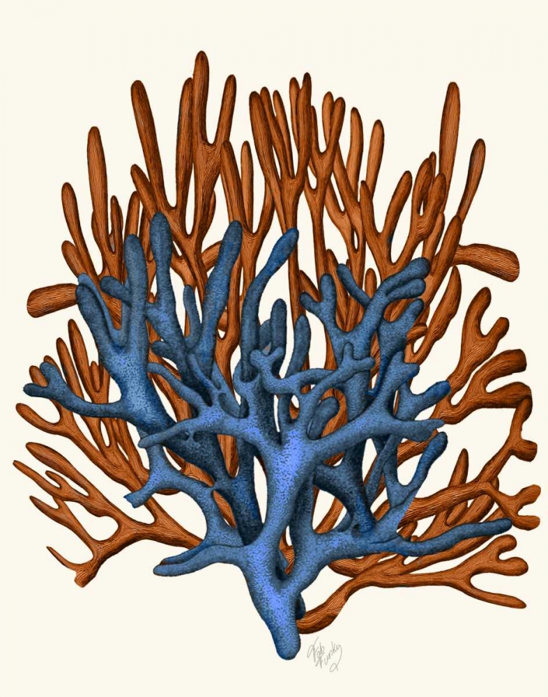 Blue and Orange Corals b