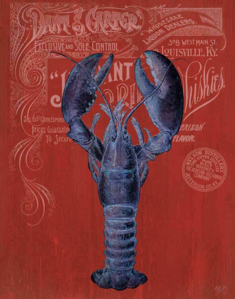 Lobster Prohibition Lobster On Red