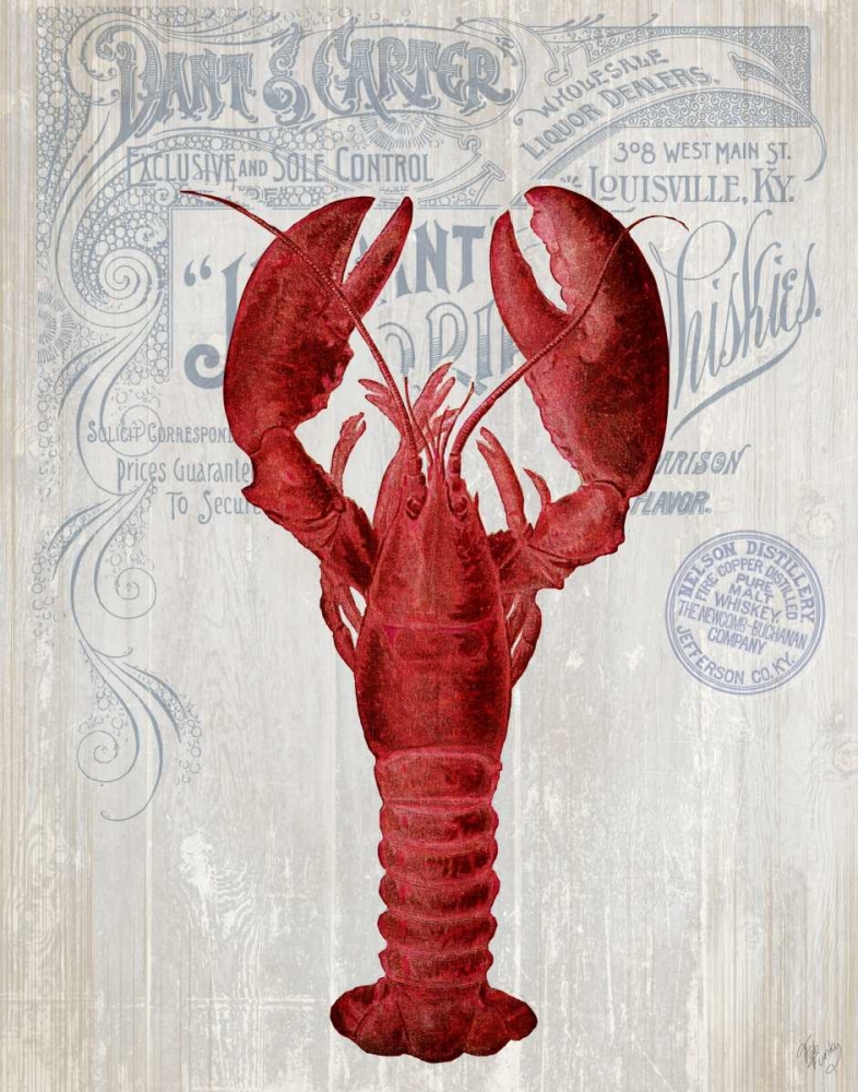 Lobster Prohibition Lobster On White