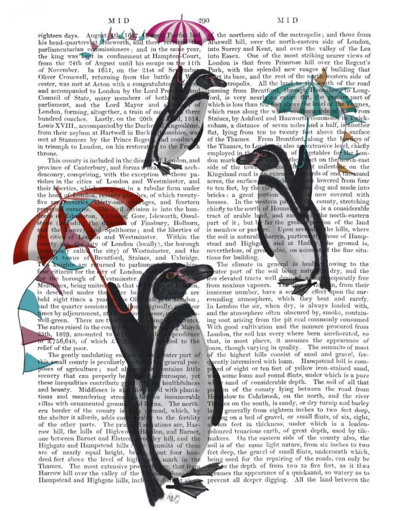 Floating Penguins