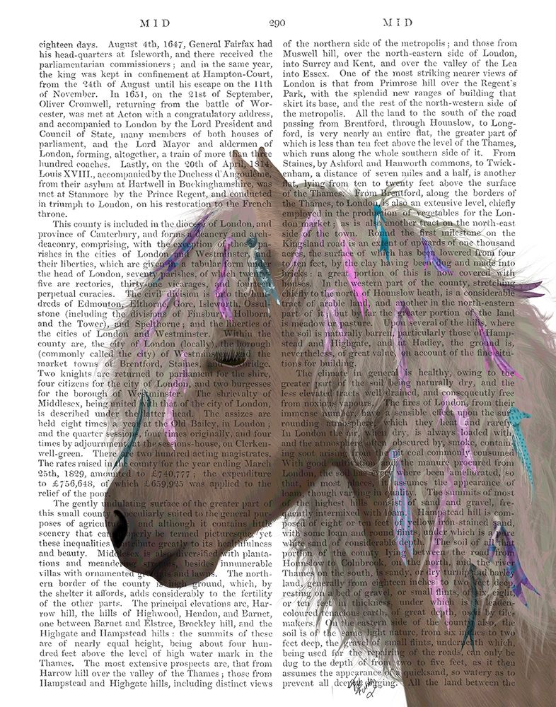 Horse Beige with Ribbons
