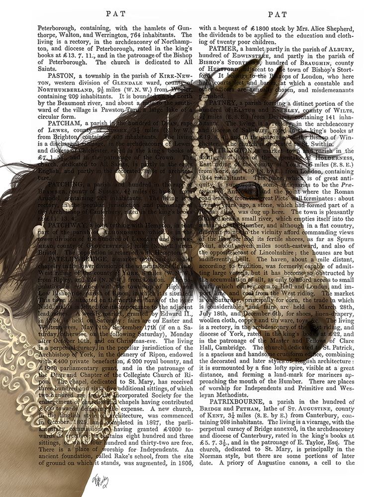 Horse Bucksin with Jewelled Bridle