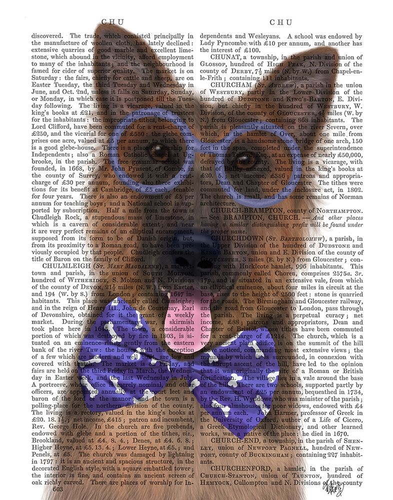 German Shepherd with Glasses and Bow Tie