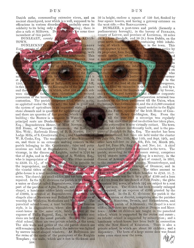 Jack Russell with Glasses and Scarf